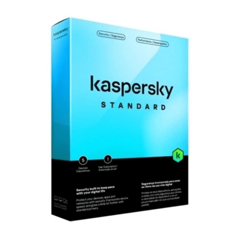 Kaspersky Standard Anti-Virus 1-year 5-Device License KL10419DEFS - ESD